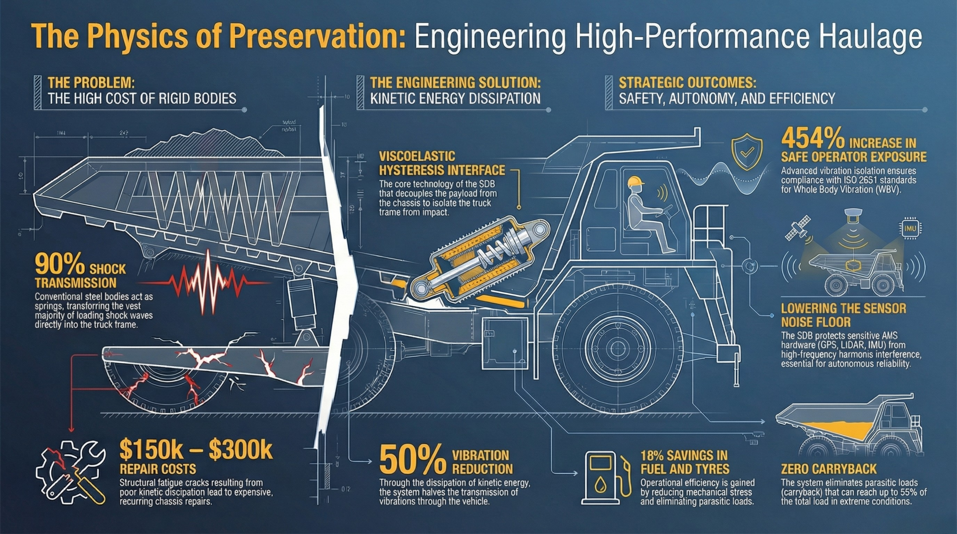 Chassis Preservation System, Mining Truck Fatigue Mitigation